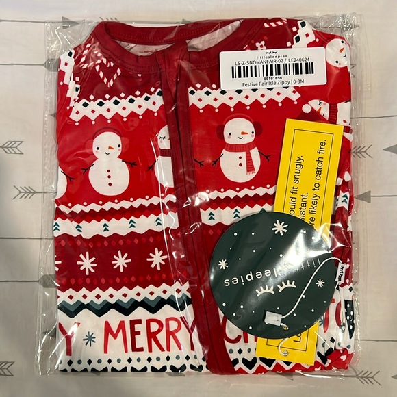 Little Sleepies Other - Little sleepies Festive Fair Isle onesie